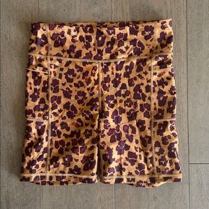 GAP Fit Leopard Print Bike Shorts